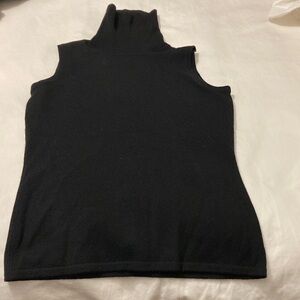 TSE black, cashmere sleeveless top xs